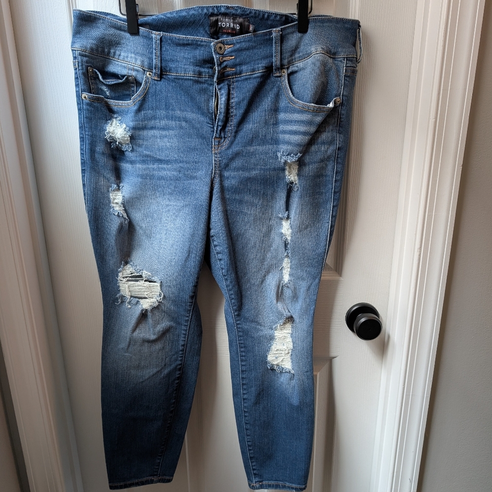Torrid Distressed Jeggings
